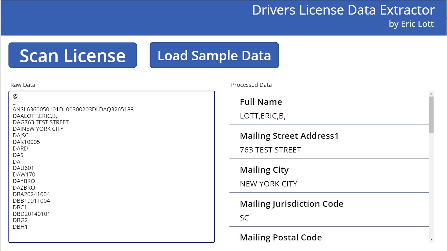 driver s license pdf417 barcode picture